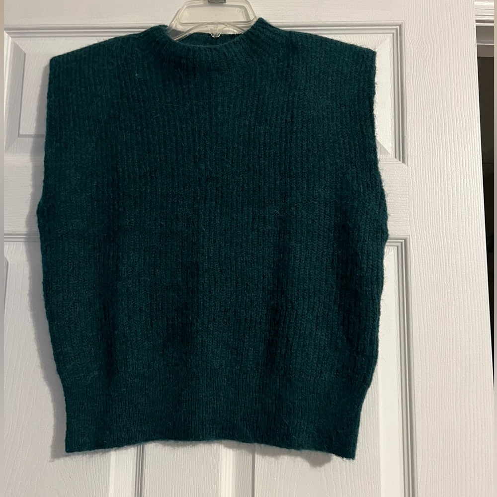 Green sweater vest